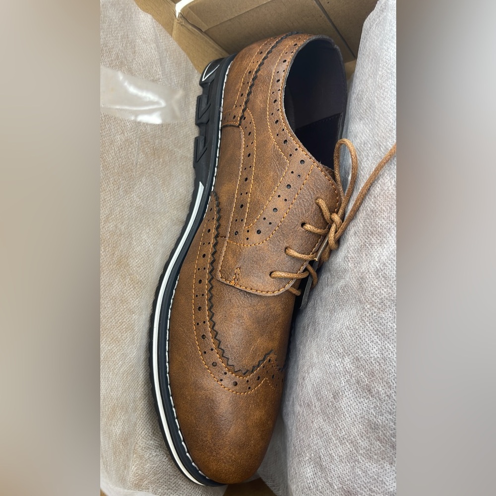 COSIDRAM Mens Stylish Oxfords Casual Dress Shoes Business Office Classic